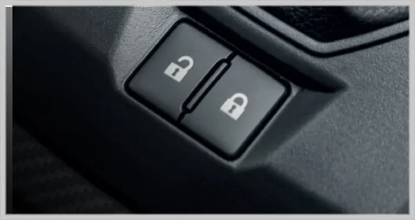 Sistem kunci pusat central lock Perodua Axia