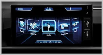 Skrin sentuh 9 inci infotainment Perodua Axia AV