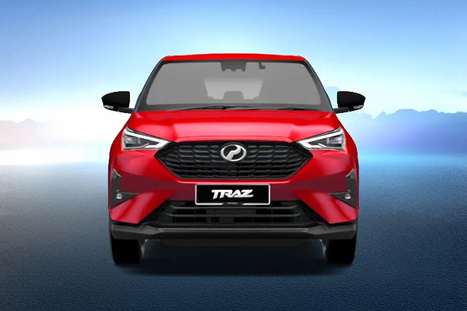 Perodua Traz tampak hadapan penuh, salah satu daripada tiga SUV Perodua semasa